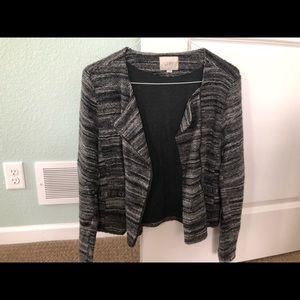 Woman’s motorcycle style knit jacket